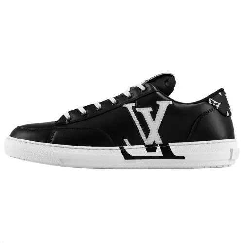 LOUIS VUITTON Charlie Low top Stylish Skateboarding Shoes Men's Black