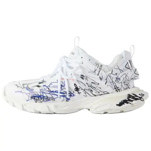 Balenciaga Track Low top Casual Shoes Men's White