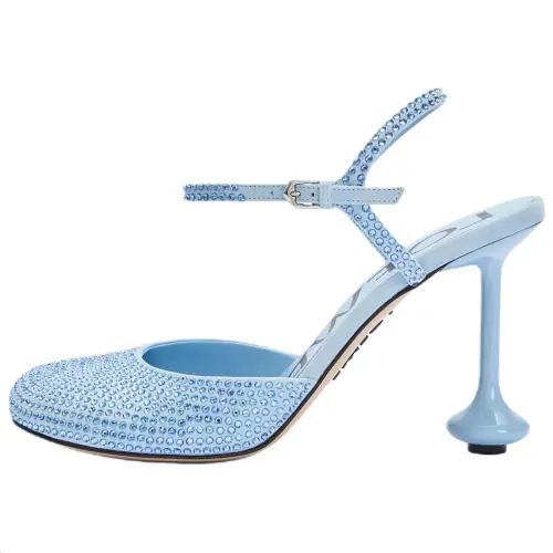 LOEWE Toy Irregular Heel High Heels 9cm Women's Baby Blue