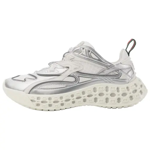 GUCCI Cub3d Mesh Low top Casual Shoes Women's Silver