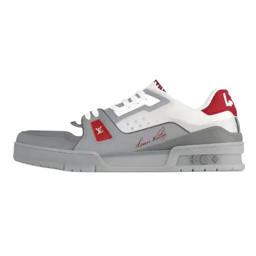 LOUIS VUITTON Trainer Low top Skateboard Shoes Unisex Gray