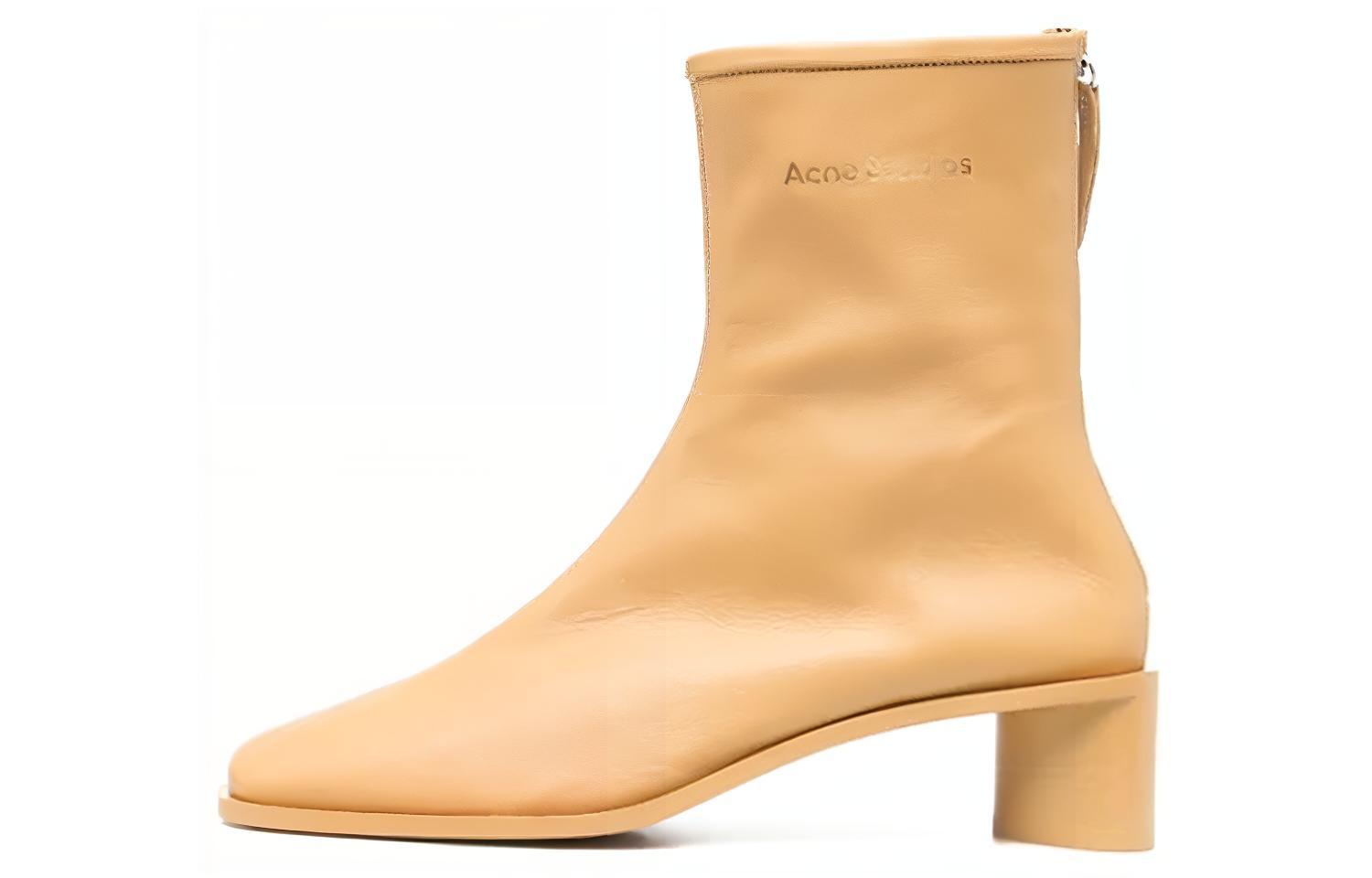 Женские ботинки Acne AD0313-CN0 (желтые)