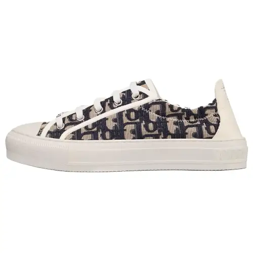 DIOR Walk'n'Dior Platform Shoes Low top Stylish Skateboarding Shoes Women's Dark Blue