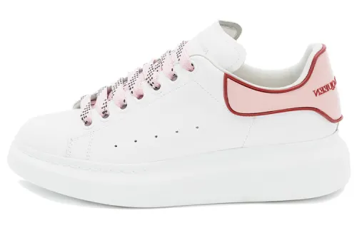 Alexander McQueen Oversized White Pink Carnelian Red Women's