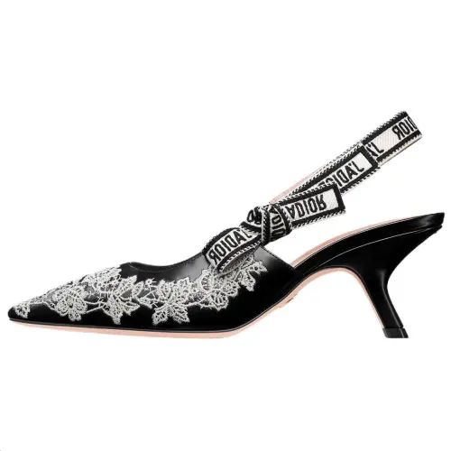 DIOR J'Adior Slim Heel High Heels 6.5cm Women's Black White