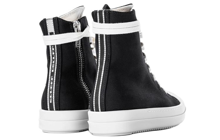 Rick Owens DRKSHDW High top Stylish Skateboarding Shoes Women's Black