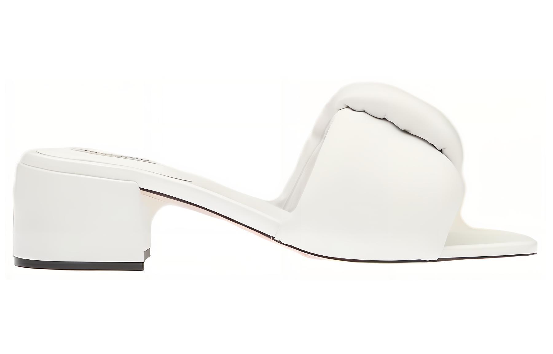 MIU MIU Slide Slippers 4.5cm Women's White