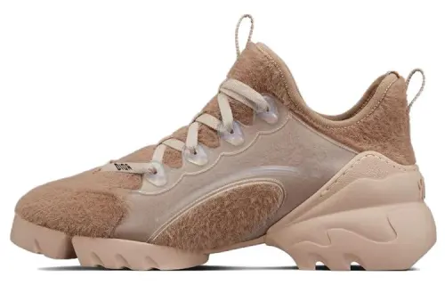 DIOR D Connect Fabric Lightweight Low top Athletic Shoes Casual Shoes Women's Nude