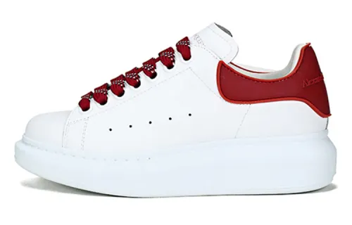 Alexander McQueen Oversized Sneaker 'White Burgundy' Women's