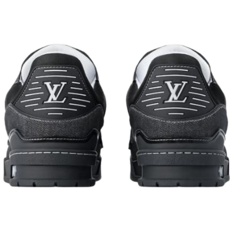 Мужские кеды Louis Vuitton Trainer (черные) — фото 5