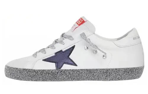 Golden Goose Super Star Lab Leather Low top Stylish Skateboarding Shoes Women's White