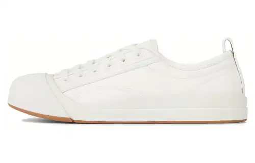 Bottega Veneta Vulcan Low top Skateboard Shoes Women's Optical White