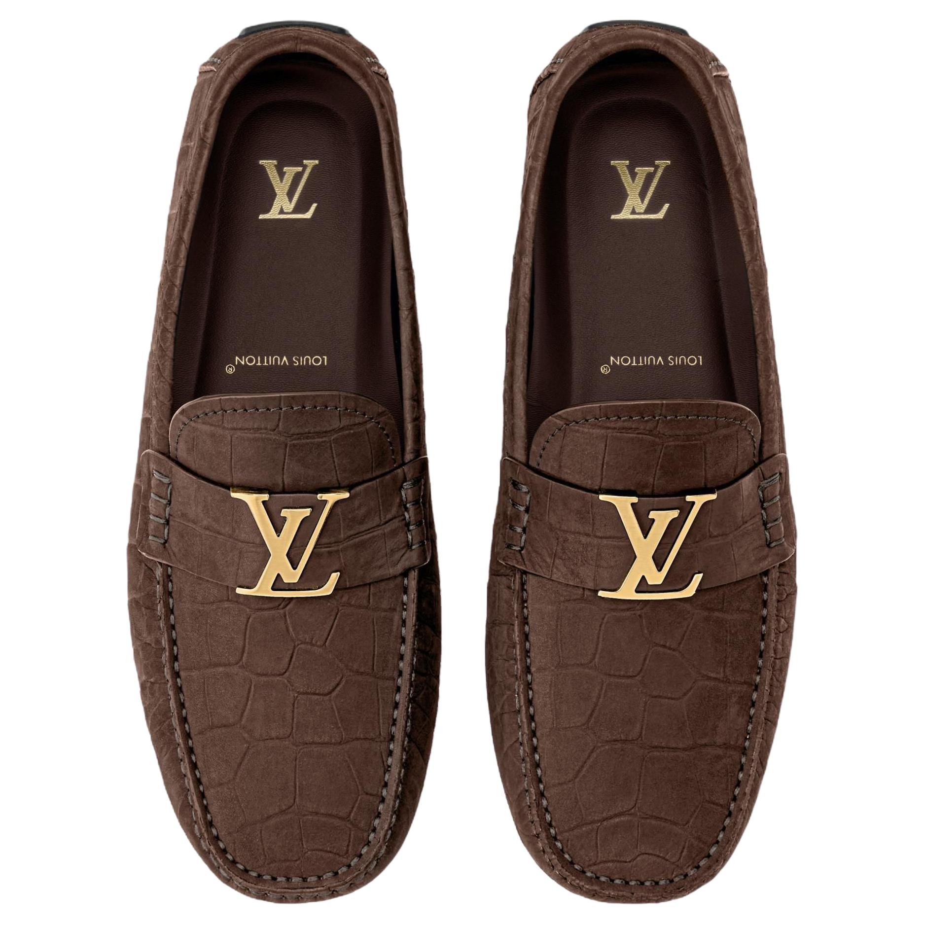 Мужские лоферы Louis Vuitton Monza (коричневые) — фото 4