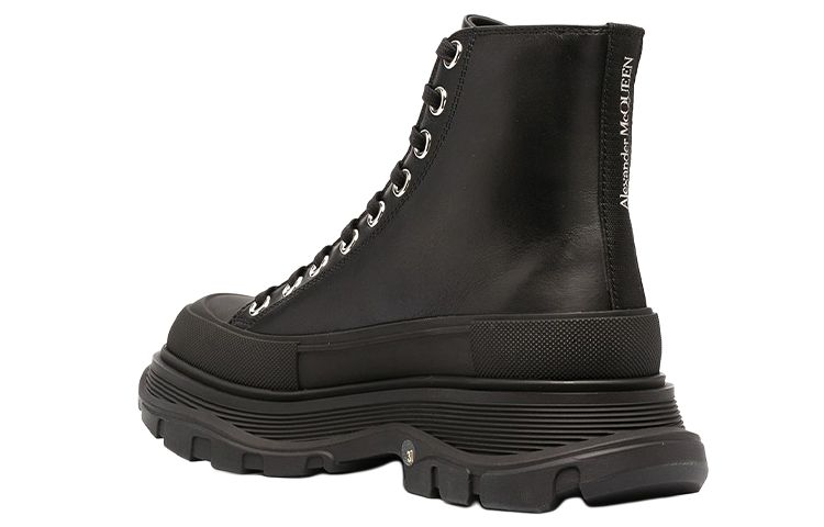 Женские ботинки Alexander McQueen Tread Slick (черные) — фото 4