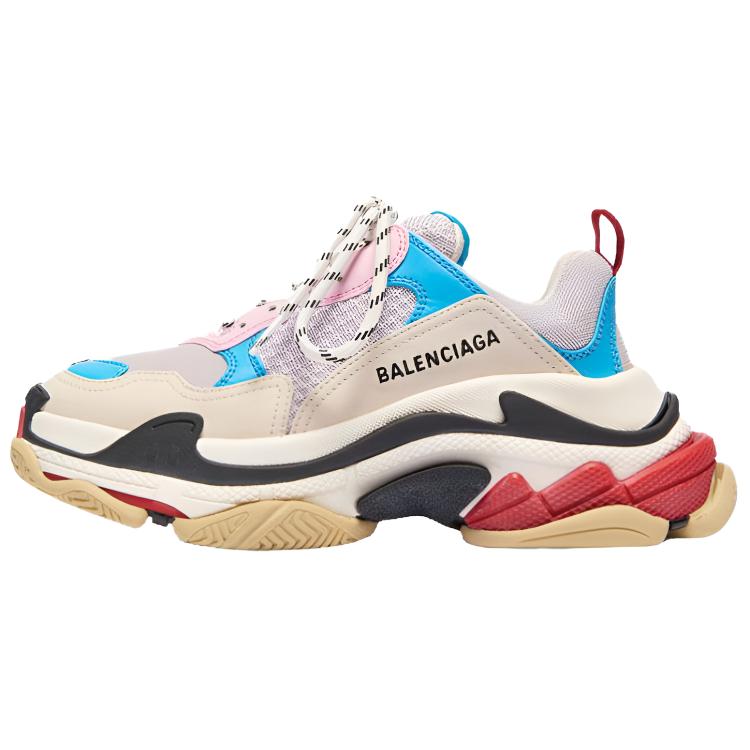 Женские кроссовки Balenciaga Triple S (бежевые) — фото 1