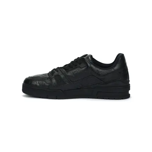 Louis Vuitton Trainer Sneaker 'Embossed Monogram - Black'