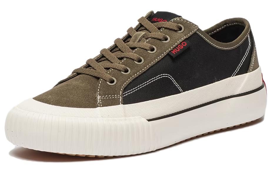 HUGO BOSS Low top Skateboard Shoes Men's Black Green