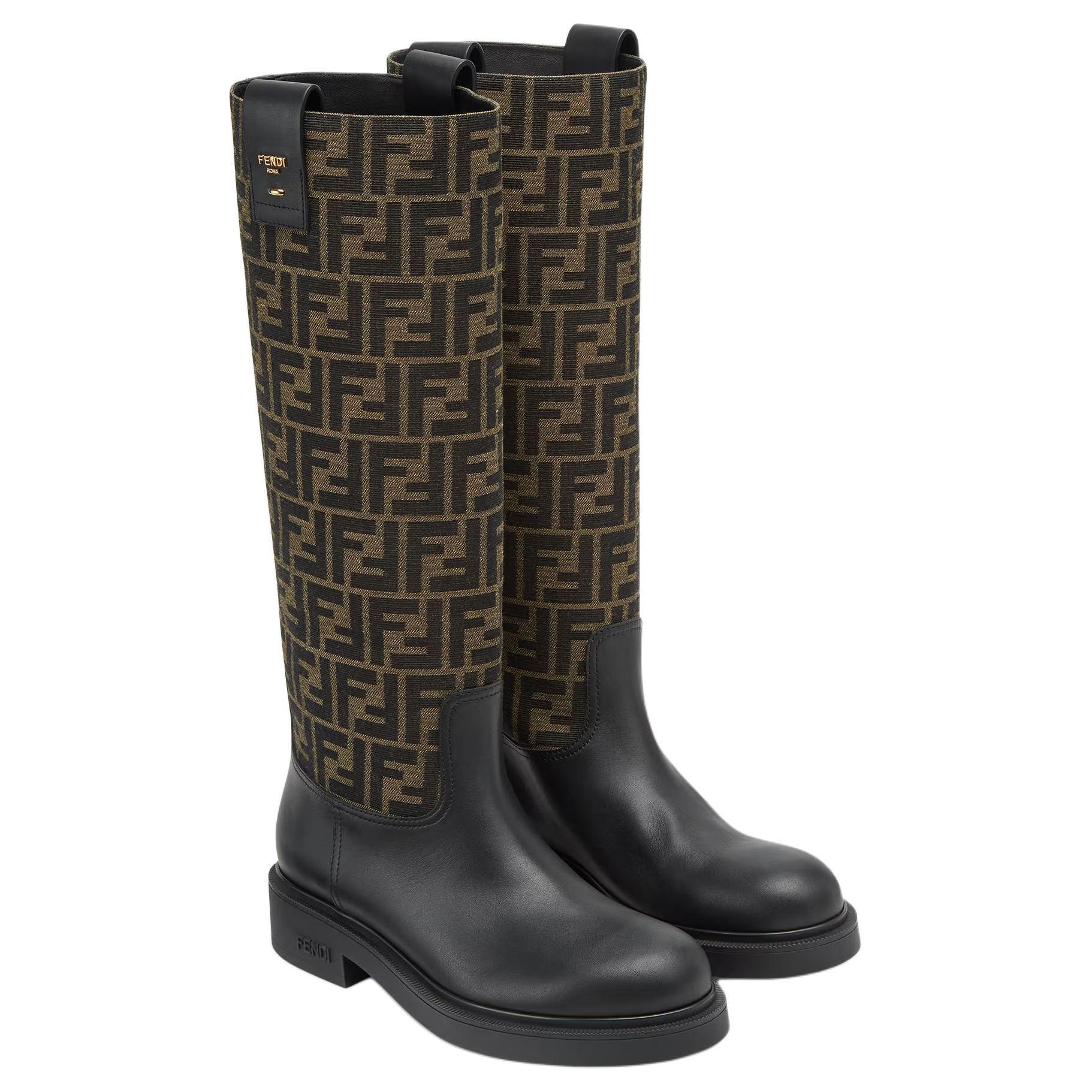 FENDI Filo Panelled Boots Women's