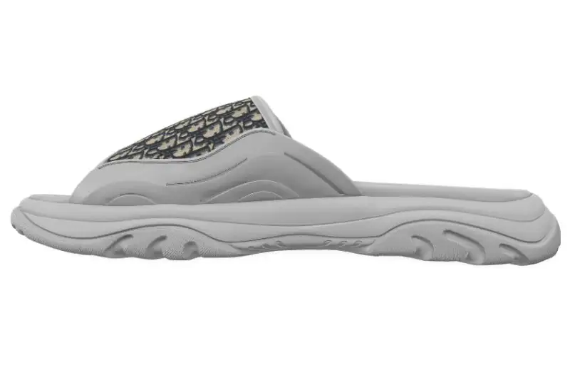 DIOR H-Town Sandal 'DIOR Oblique - Grey Beige'