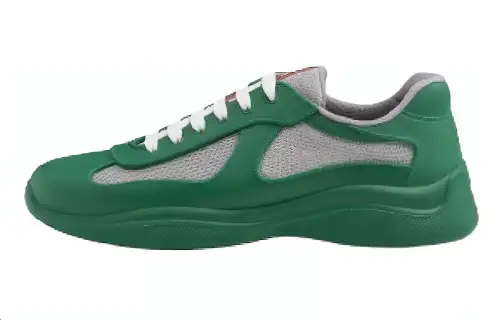 PRADA Luna Rossa Fabric Low top Casual Shoes Unisex Green