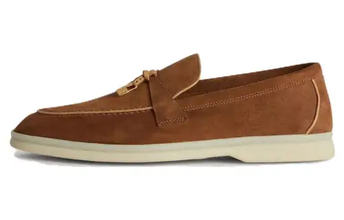 Loro Piana Summer Charms Walk Loafers Women's Brown