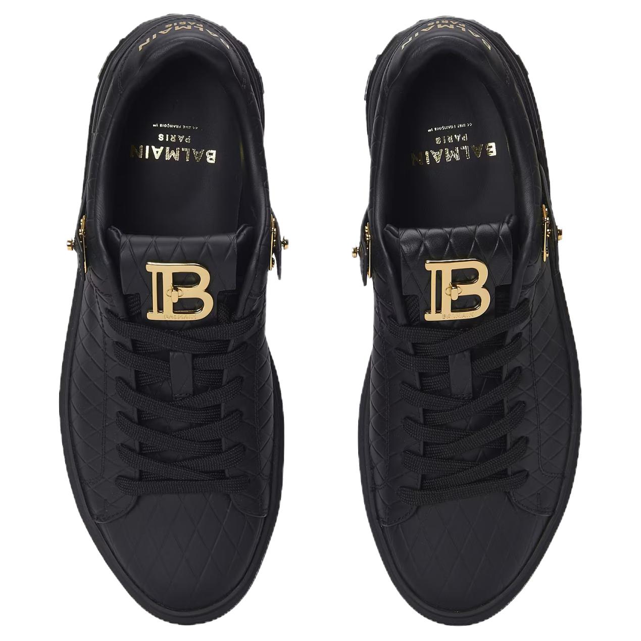 Женские кеды BALMAIN B-BUZZ (черные) — фото 4