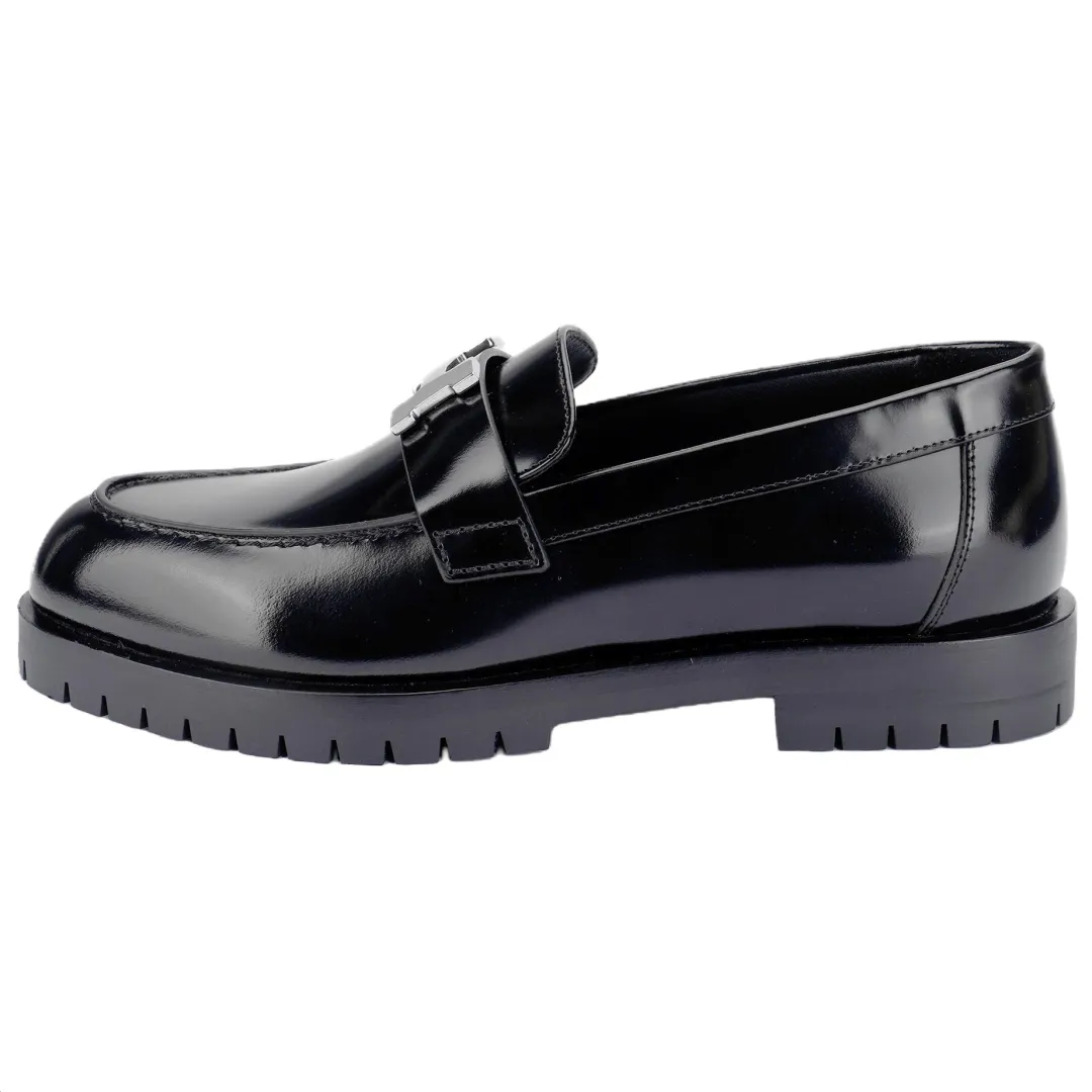HERMES Faubourg Loafers Women's Black