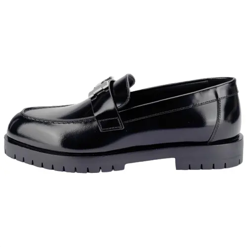 HERMES Faubourg Loafers Women's Black
