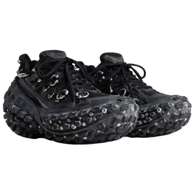 Женские кроссовки Balenciaga Defender (черный) — фото 3