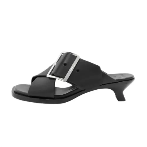 LOEWE Petal Slide Slippers Women's Black