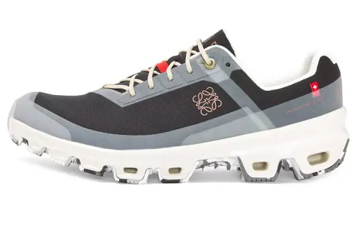 On x LOEWE Cloudventure Fabric Cushioning Low top Sports Casual Shoes Men's Black