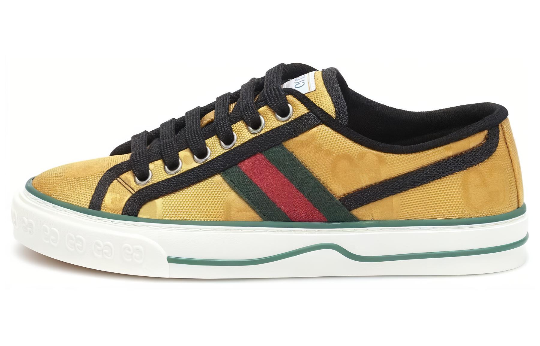 Женские кеды Gucci Tennis 1977 (желтые)