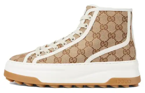 Gucci Wmns Gg High 'Interlocking G - Beige' Women's