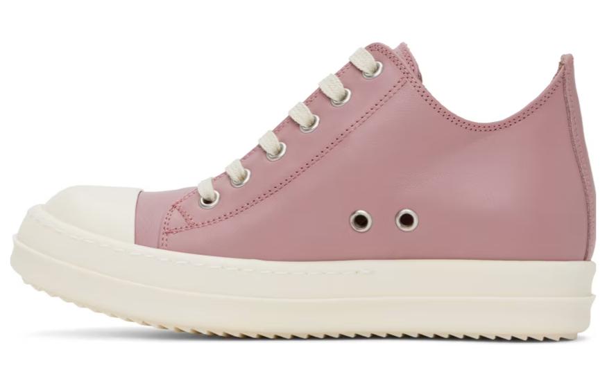 RICK OWENS Lace-up Leather Sneakers