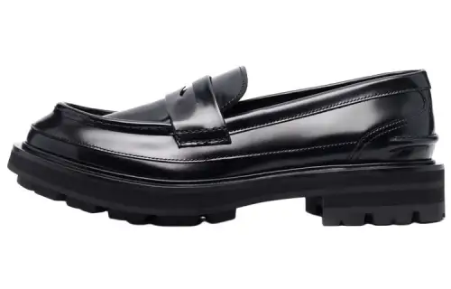 Alexander McQueen Penny Slot Slip On Loafers