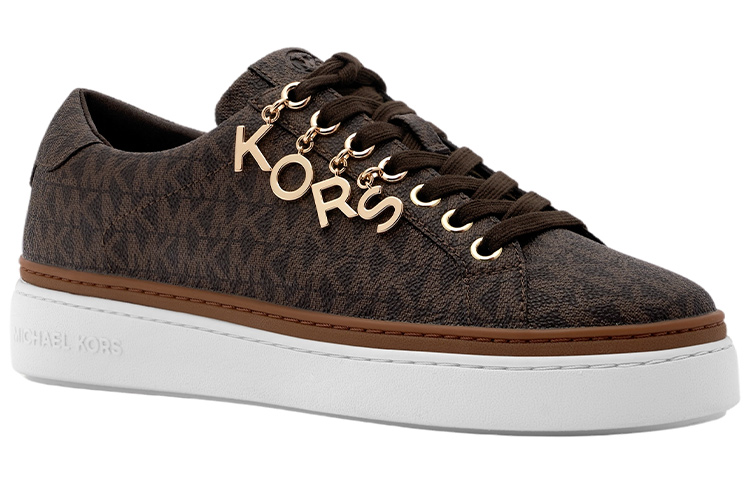 Женские кеды MICHAEL KORS Chapman (коричневые) — фото 3