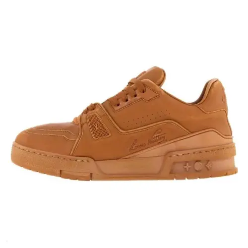 LOUIS VUITTON Trainer Low top Skateboard Shoes Men's Brown