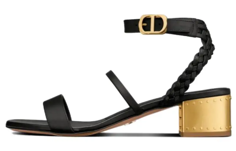 DIOR Egee Leather Fashion Sandal Women's Black