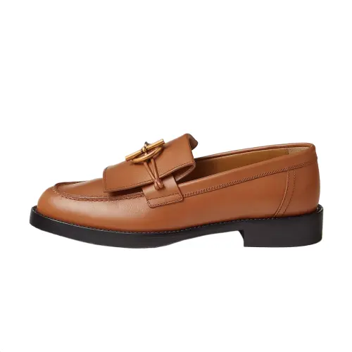 HERMES Impact Loafers Women's Brown