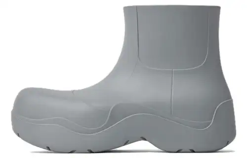 Bottega Veneta Puddle Rubber Ankle Boots 5.5cm Men's Gray