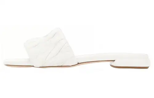 MIU MIU Slide Slippers Women's White
