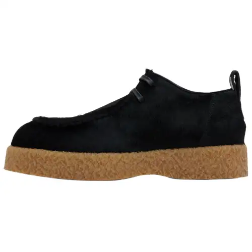 Bottega Veneta Leather Casual Shoes Men's Black