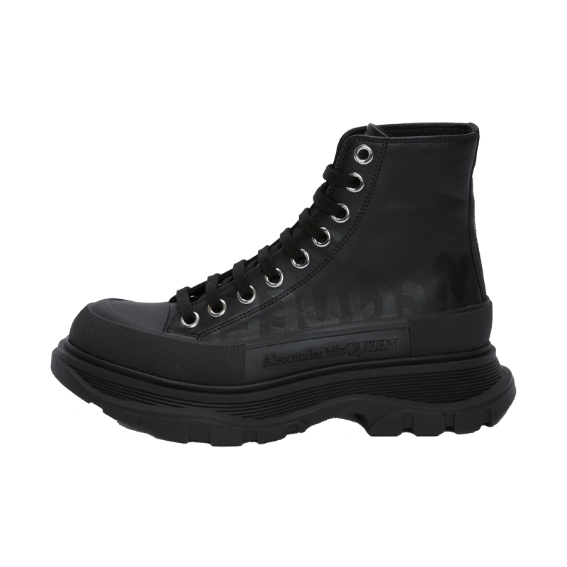 Женские ботинки Alexander McQueen Tread Slick (черные)