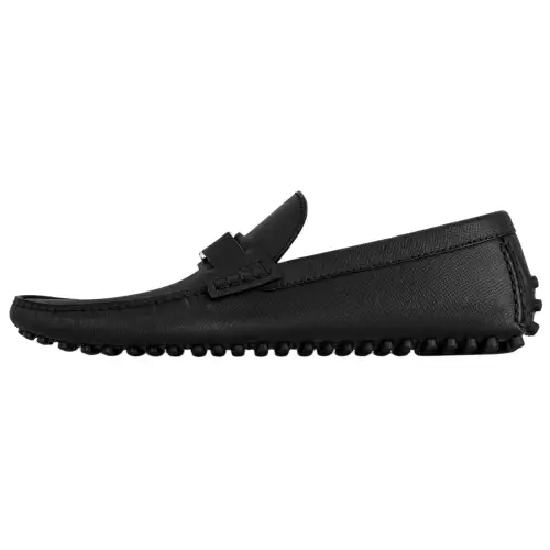 LOUIS VUITTON Hockenheim Gommino Loafers Men's Black