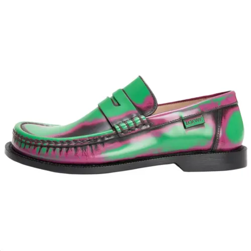 LOEWE Campo Calfskin Loafers Women's Green