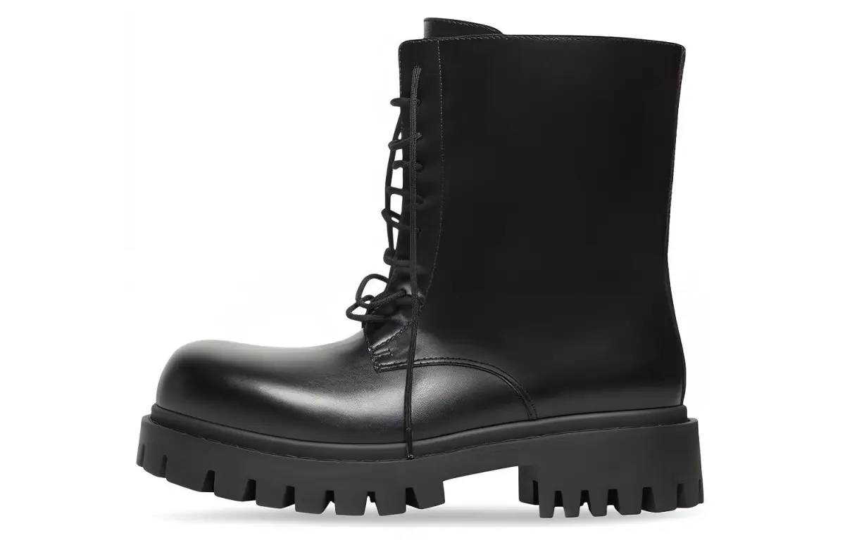 Balenciaga Sergent 20mm Boots 'Black Leather'