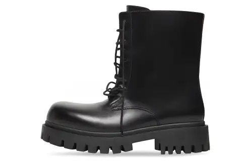 Balenciaga Sergent 20mm Boots 'Black Leather'