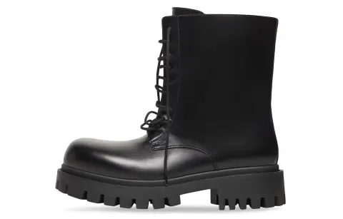 Balenciaga Sergent 20mm Boots 'Black Leather'