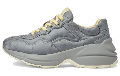 Gucci Wmns Lace Up Sneaker 'Deep Grey' Women's