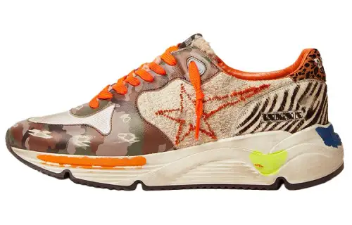 Golden Goose Running Sole Low top Casual Shoes Men's Orange